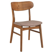  Coaster Furniture Dortch 108462 Dining Side Chair - Walnut and Brown IMAGE 2