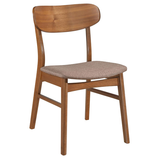  Coaster Furniture Dortch 108462 Dining Side Chair - Walnut and Brown IMAGE 2