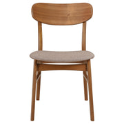  Coaster Furniture Dortch 108462 Dining Side Chair - Walnut and Brown IMAGE 4
