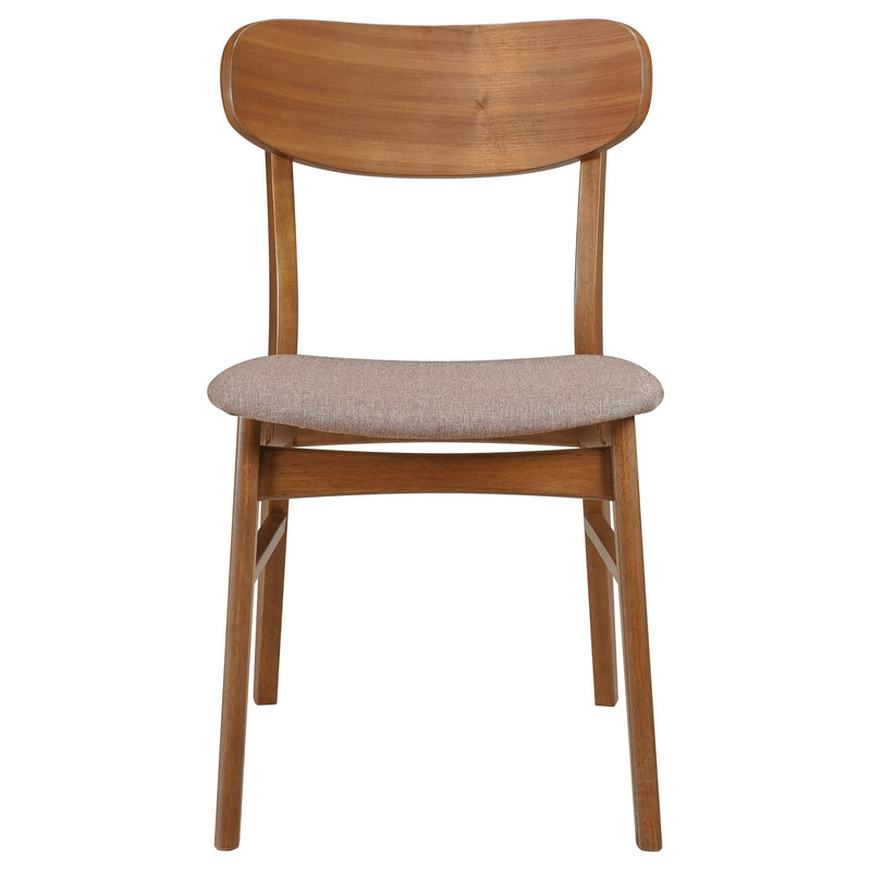  Coaster Furniture Dortch 108462 Dining Side Chair - Walnut and Brown IMAGE 4