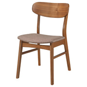  Coaster Furniture Dortch 108462 Dining Side Chair - Walnut and Brown IMAGE 5