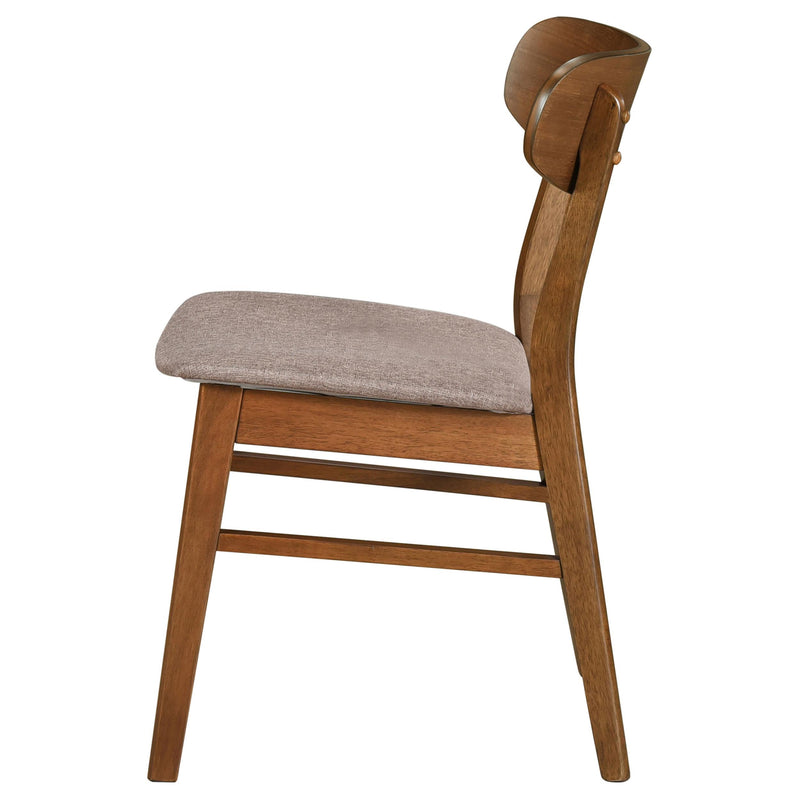  Coaster Furniture Dortch 108462 Dining Side Chair - Walnut and Brown IMAGE 6