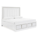 Signature Design by Ashley Chalanna B822B4 King Upholstered Storage Bed IMAGE 1