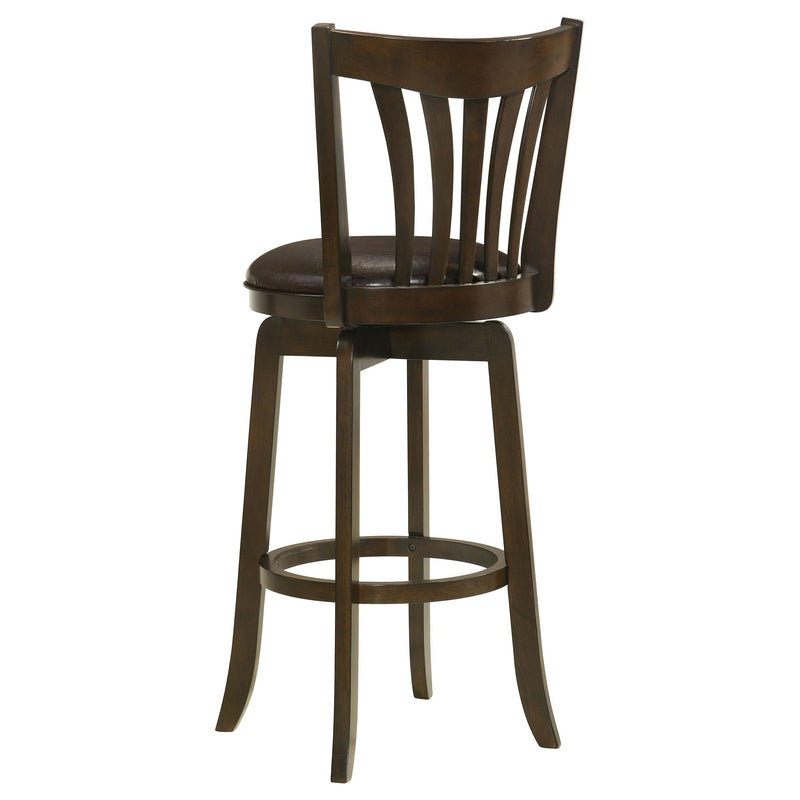  Coaster Furniture Lambert 182509 Wood Pub Height Swivel Bar Chair - Dark Cherry IMAGE 6