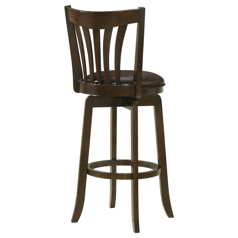  Coaster Furniture Lambert 182509 Wood Pub Height Swivel Bar Chair - Dark Cherry IMAGE 7