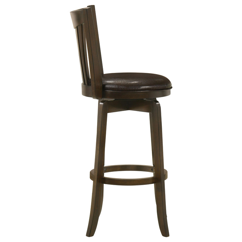  Coaster Furniture Lambert 182509 Wood Pub Height Swivel Bar Chair - Dark Cherry IMAGE 8