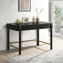 Coaster Furniture Arini 224337 2-Drawer Vanity Desk Makeup Table - Black IMAGE 2