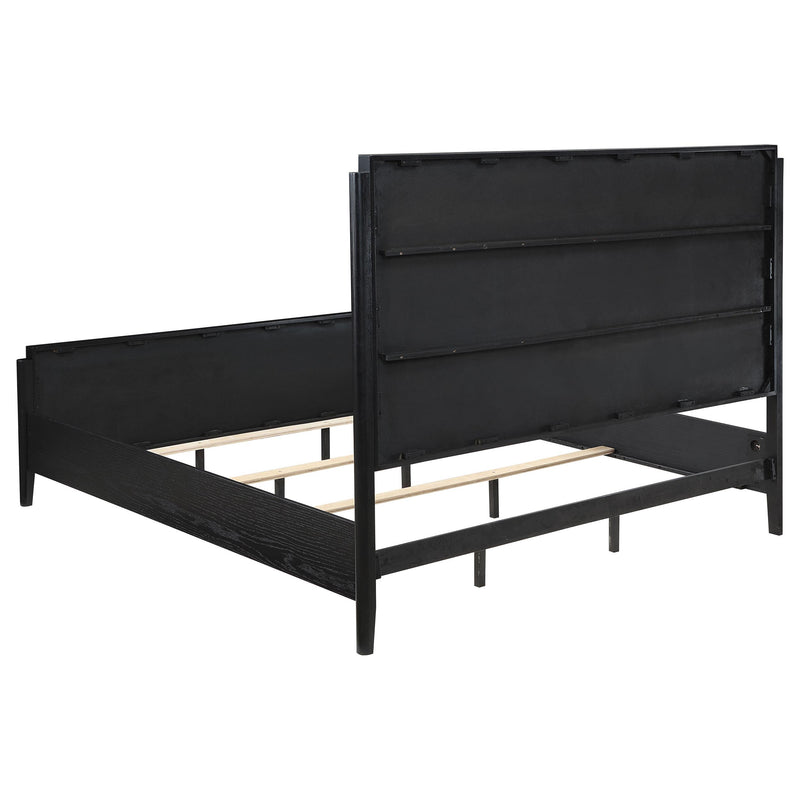  Coaster Furniture Brookmead 224711Q Wood Queen Panel Bed - Black IMAGE 3