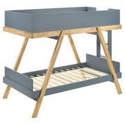 Coaster Furniture Frankie 460572T Wood Twin Over Twin Bunk Bed - Van Courtland Blue/Natural IMAGE 5