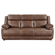  Coaster Furniture Ellington 508281 Upholstered Padded Arm Sofa - Dark Brown IMAGE 3