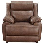  Coaster Furniture Ellington 508283 Upholstered Padded Arm Accent Chair - Dark Brown IMAGE 2