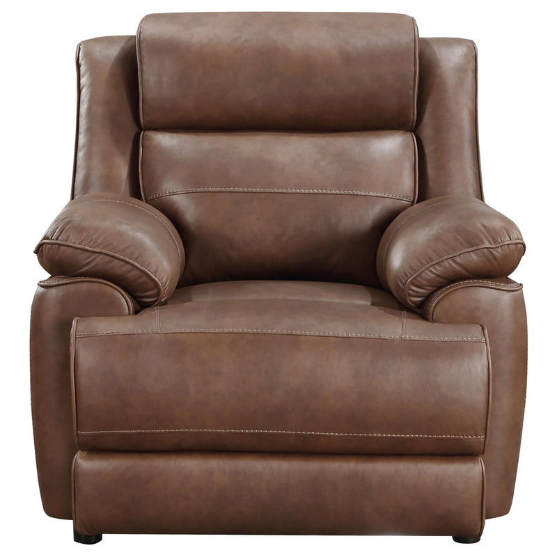  Coaster Furniture Ellington 508283 Upholstered Padded Arm Accent Chair - Dark Brown IMAGE 2