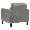  Coaster Furniture Ruth 508367 Upholstered Track Arm Accent Chair - Grey IMAGE 6