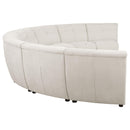  Coaster Furniture Charlotte 551300 8 pc Upholstered Modular Sectional Sofa - Ivory IMAGE 7