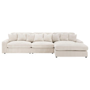  Coaster Furniture Blaine 509899-SET Upholstered Reversible Sectional Sofa - Sand IMAGE 3