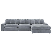  Coaster Furniture Blaine 509900-SET Upholstered Reversible Sectional Sofa - Fog IMAGE 3
