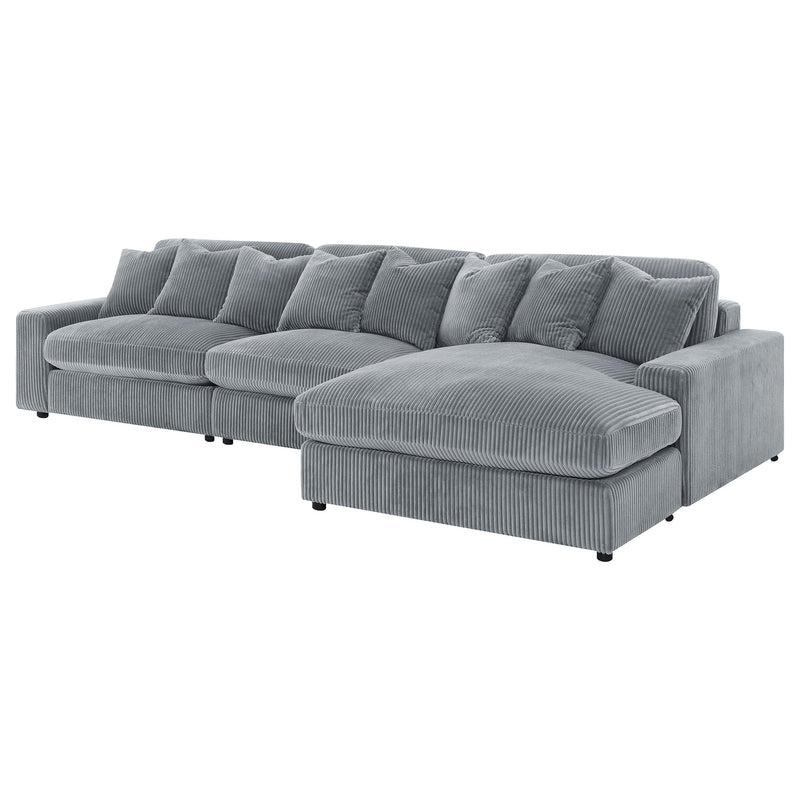  Coaster Furniture Blaine 509900-SET Upholstered Reversible Sectional Sofa - Fog IMAGE 5
