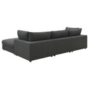  Coaster Furniture Serene 551324-SETB 4 pc Upholstered Modular Sectional - Charcoal IMAGE 3