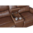  Coaster Furniture Greenfield 610265P Upholstered Power Reclining Loveseat - Saddle Brown IMAGE 11