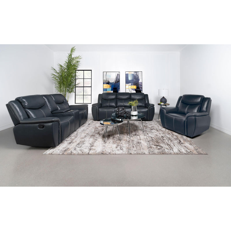 Coaster Furniture Sloane Leather Look Recliner 610273 IMAGE 8