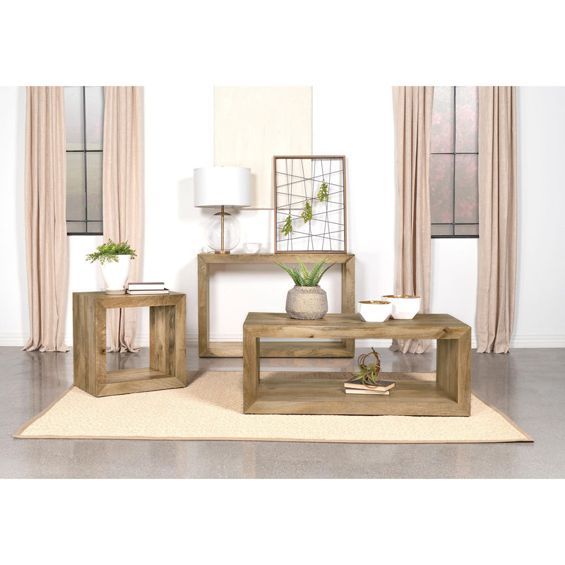 Coaster Furniture Benton 704837 Rectangular Solid Wood End Table - Natural IMAGE 6