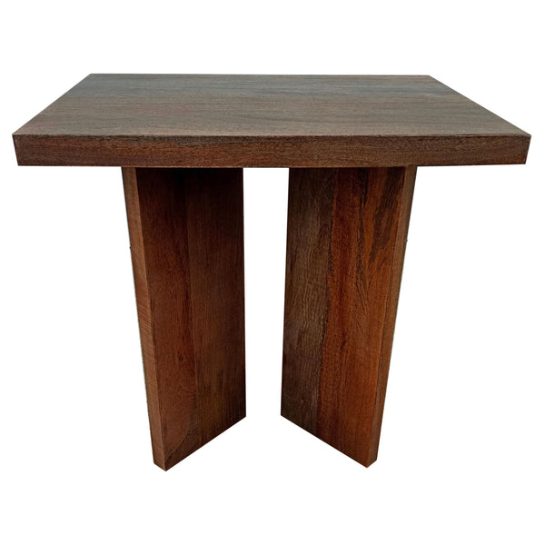 Coaster Furniture Andando 708497 Rectangular Solid Wood End Table - Mango Brown IMAGE 1