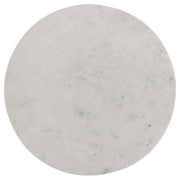  Coaster Furniture Astoria 709667 Round Genuine Marble Side End Table - White IMAGE 4
