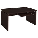 Coaster Furniture Skylar 800891L Engineered Wood L-Shape Computer Desk - Cappuccino IMAGE 3