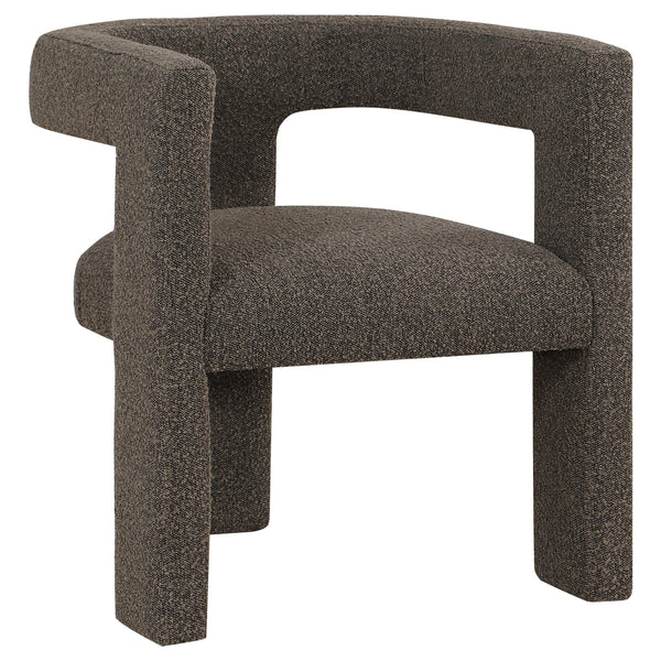 Coaster Furniture Petra 902880 Boucle Upholstered Accent Side Chair - Chocolate Brown IMAGE 1