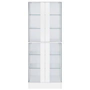 Coaster Furniture Cabra 950397 Display Case Curio Cabinet with Glass Shelves and LED Lighting - White High Gloss IMAGE 4