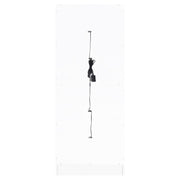 Coaster Furniture Cabra 950397 Display Case Curio Cabinet with Glass Shelves and LED Lighting - White High Gloss IMAGE 8