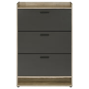 Coaster Furniture Denia 950404 3-Tier Shoe Storage Cabinet - Antique Pine/Grey IMAGE 5