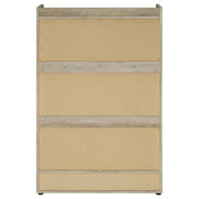 Coaster Furniture Denia 950404 3-Tier Shoe Storage Cabinet - Antique Pine/Grey IMAGE 9