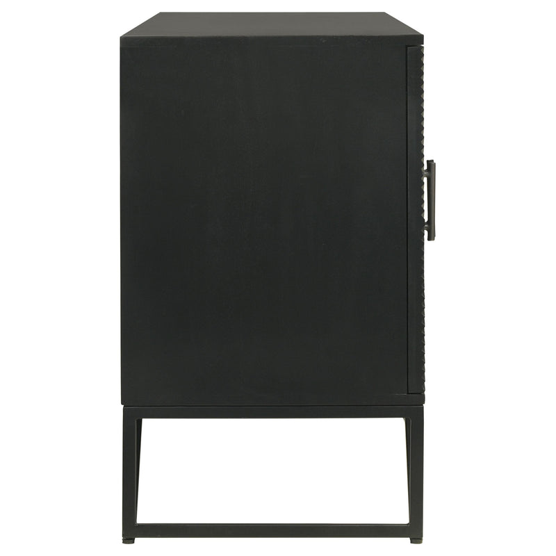 Coaster Furniture Riddell 959631 4-Door Accent Cabinet - Black IMAGE 9