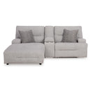 Signature Design by Ashley Acklen Place 93605S5 3 pc Power Reclining Sectional Sofa with Chaise IMAGE 2