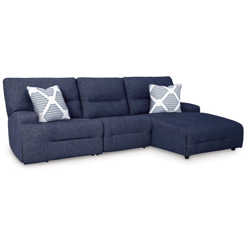 Signature Design by Ashley Acklen Place 93607S4 3 pc Power Reclining Sectional Sofa with Chaise IMAGE 1