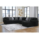 Signature Design by Ashley Midnight-Madness 98103S3 4 pc Sectional with Chaise IMAGE 3