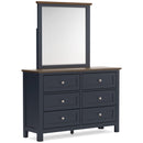 Signature Design by Ashley Landocken B414B1 Dresser and Mirror IMAGE 1