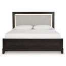 Signature Design by Ashley Neymorton B618B2 Queen Upholstered Panel Bed IMAGE 3