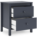  Signature Design by Ashley Simmenfort EB1528-292 Two Drawer Night Stand IMAGE 2