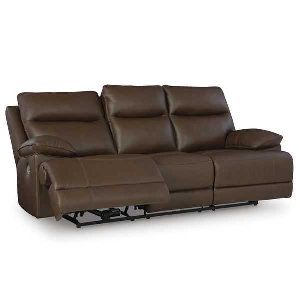 Signature Design by Ashley VonRyan Power Reclining Leather Match Sofa U1040015 IMAGE 1