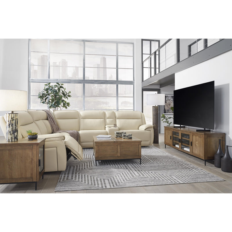 Signature Design by Ashley Double Deal Power Reclining Leather Match 6 pc Sectional U1300158/U1300131/U1300177/U1300146/U1300157/U1300162 IMAGE 4