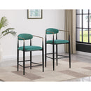 Coaster Furniture Tina 121188 Fabric Upholstered Bar Chair - Green (Set of 2) IMAGE 9