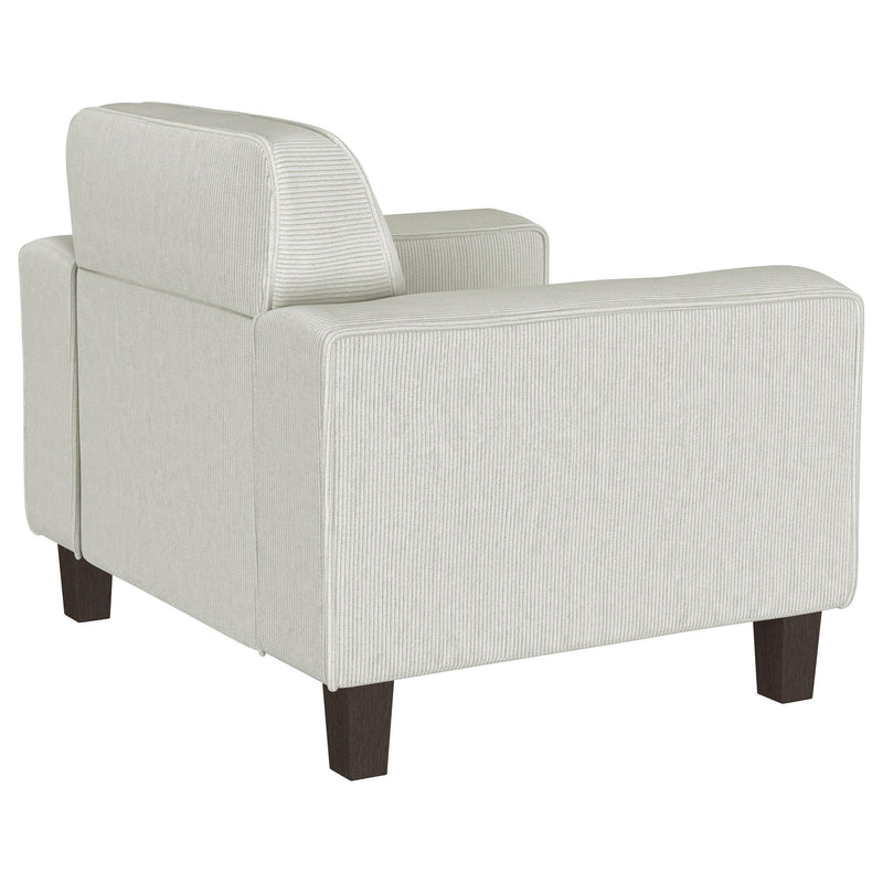  Coaster Furniture Deerhurst 509649 Upholstered Track Arm Tufted Accent Chair - Greige IMAGE 7