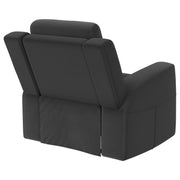  Coaster Furniture Brentwood 610286 Upholstered Recliner Chair - Dark Charcoal IMAGE 6