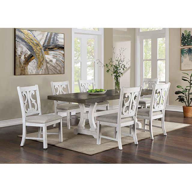 Furniture of America Auletta Dining Table CM3417GY-T-TABLE IMAGE 3