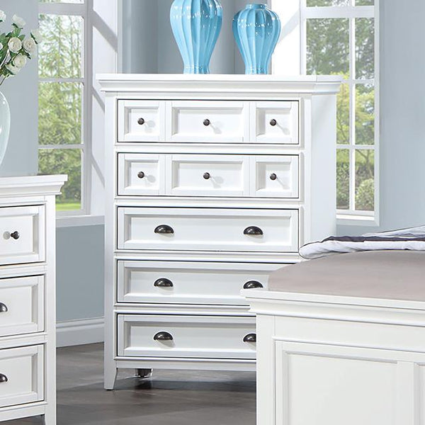 Furniture of America Castile 5-Drawer Chest CM7413WH-C IMAGE 1