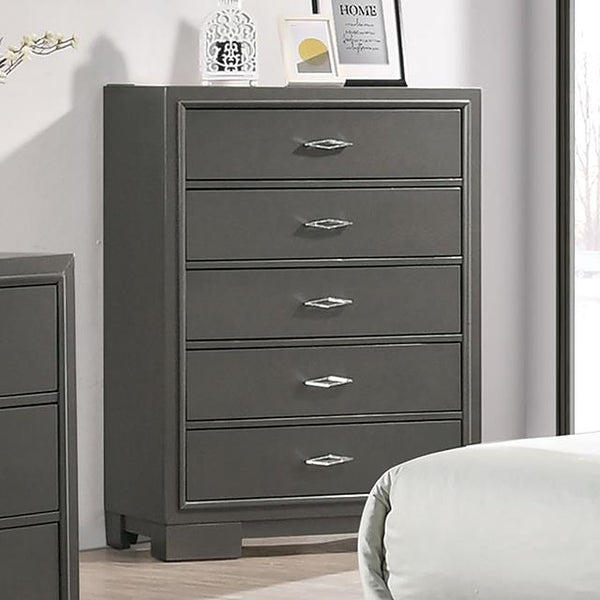 Furniture of America Alison 5-Drawer Chest CM7416GY-C IMAGE 1