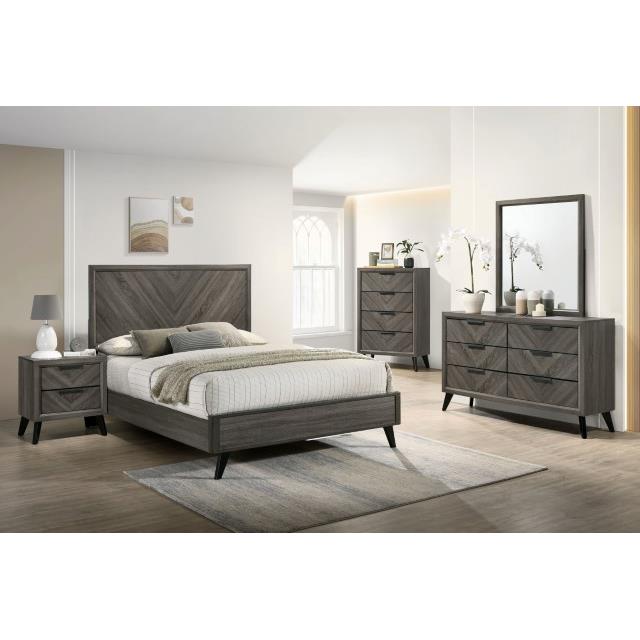 Furniture of America Vagan California King Panel Bed CM7472GY-CK-BED IMAGE 2