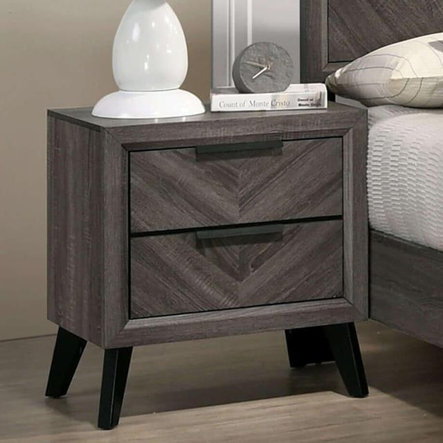 Furniture of America Vagan 2-Drawer Nightstand CM7472GY-N IMAGE 1